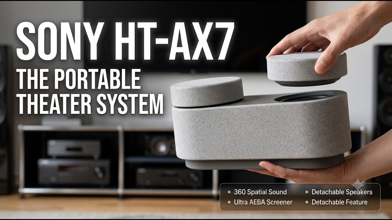 Sony HT-AX7 Review: The Weirdest Portable Cinema System - YouTube