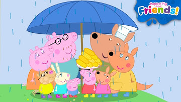 Kylie Kangaroo Visits Peppa Pig!| BBQ in a Thunderstorm ⛈️ Peppa & Friends | Full Episodes | 2 Hours
