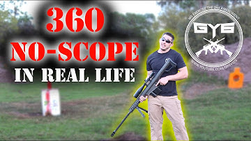 360 No Scope IN REAL LIFE - using a 50cal