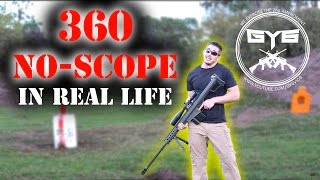 360 No Scope IN REAL LIFE - using a 50cal