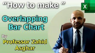 How to make Overlapping Bar Chart in Excel | Professor Zahid Asgha | Pakistan Economic Forum