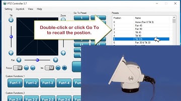 Set Absolute Position for MAD Pan & Tilt Head with PTZ Controller Software