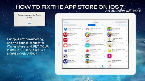 How To Fix The App Store On iOS 7 (AN ALL NEW METHOD, 100% WORKING!!!)