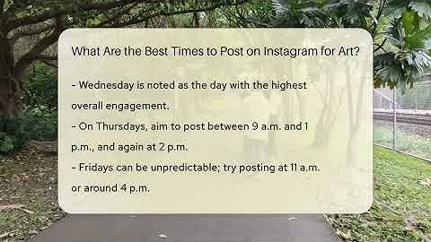What Are the Best Times to Post on Instagram for Art? - Everyday-Networking