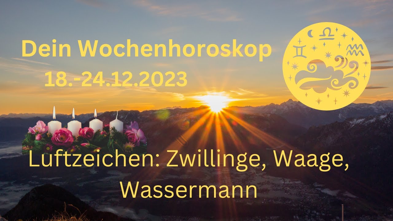 Luftzeichen Horoskop KW 51 (18.-24. Dez.): Überraschende Chancen und Weihnachtsstimmung!