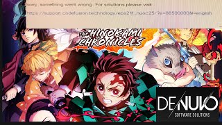 حل مشكل Sorry, something went wrong. For solutions please visit: مشكل دينوفو denuvo 