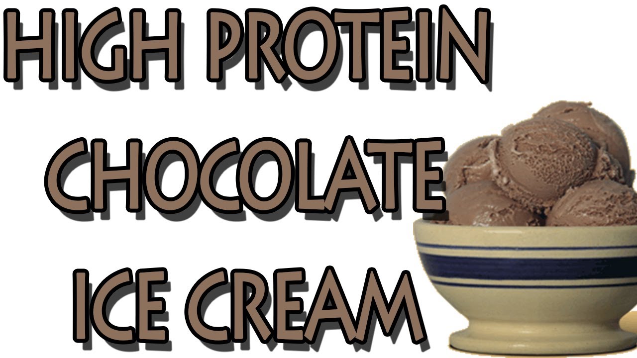 Healthy Recipe High Protein Chocolate Ice Cream Gluten Free and