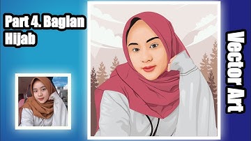 Tutorial Membuat Vector di Coreldraw | Part 4. Bagian Hijab