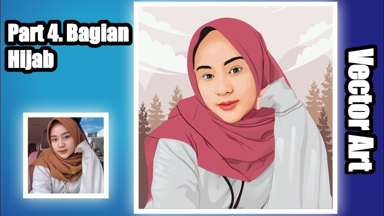 Tutorial Membuat Vector di Coreldraw | Part 4. Bagian Hijab - YouTube