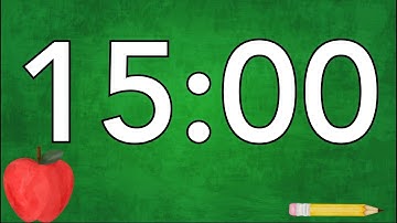 15 Minute Fun Back to School 2025 Timer (No Music, Soft Chimes Alarm at End)