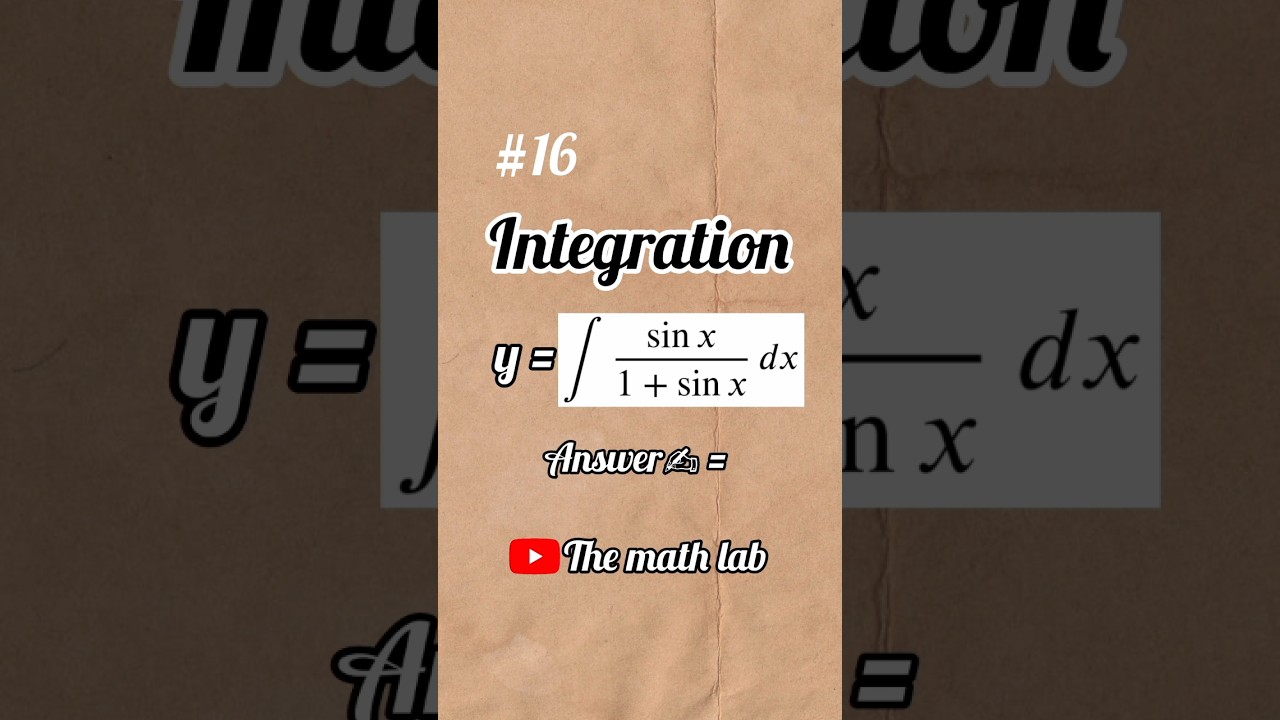 | Integration MHT-CET Question Answer | 
