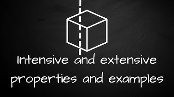 What are intensive and extensive properties and their examples