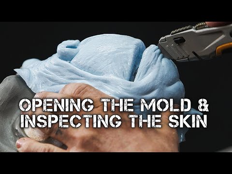 Lab Work For Animatronic Characters: How to Open the Mold & Inspect the Skin