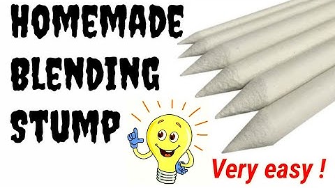Homemade Blending Stump Without Sandpaper / Diy blending stumps at home very easy to make