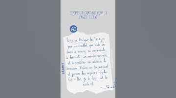 Scripts de chat‑bot pour le service client