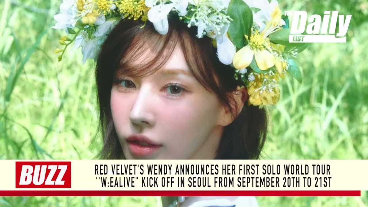 Red Velvet's Wendy announces her first solo world tour ''W:EALIVE