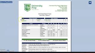 University Prep Digital Report Cards