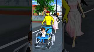 Yellow monster Kidnaps baby 😱 please help me 😭😱#sakuraschoolsimulator #viral #animation #funny