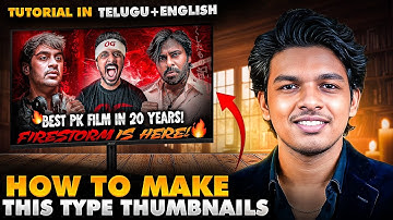 Easy YouTube Thumbnails designing in Telugu | Step-by-Step Guide in Photoshop