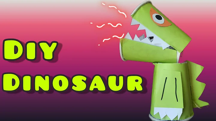paper cup dinosaur / easy diy craft / paper cup crafts for kids / @ideas-craft