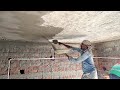 Ceiling plastering Techniques_ Roof Concrete ceiling perfect Plaster with cement|Plastering skills