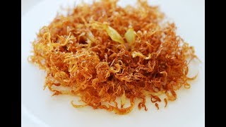 طرز تهیه پیاز داغ چیپسی مجلسی | How to Make Perfect Crispy & Tender Onion - Eng Subs