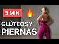 5 Min de GLÚTEOS y PIERNAS 🔥 Piernas Firmes y Glúteos Marcados | Sin Equipo