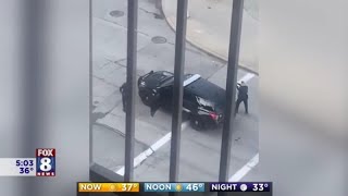 Police kill man firing gun in downtown Cleveland