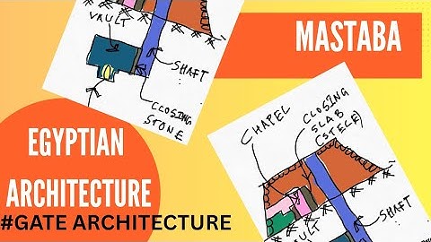 Mastaba  - Egyptian Architecture - Full detail with sketches History of Architecture