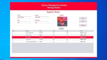Library Management System Using Java Swing and MYSQL Module 1