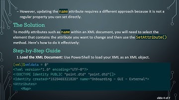 How to Update the name Attribute of an XML Document in PowerShell