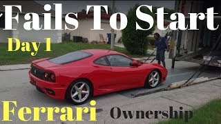 Fails to start on delivery ferrari 360 ...