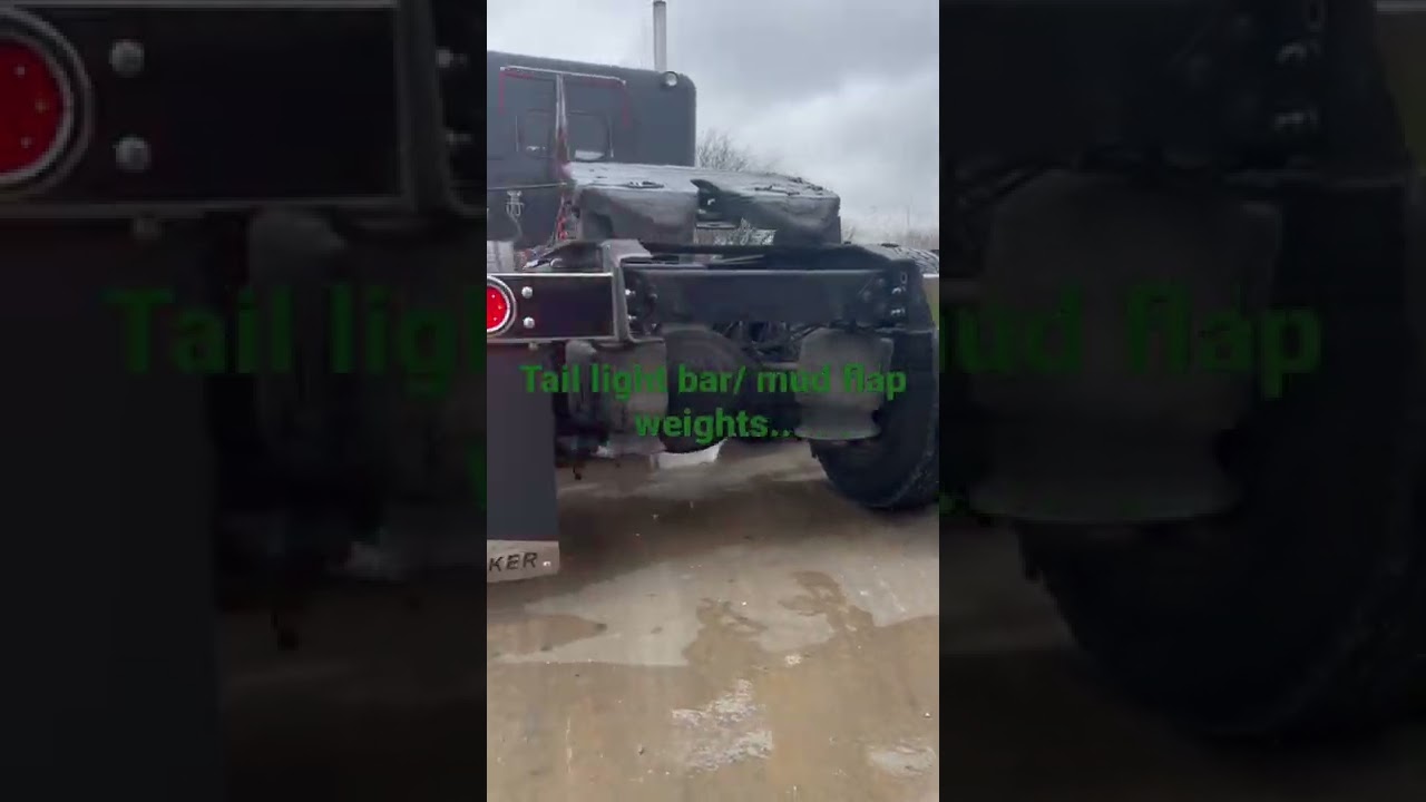Freightshaker mud flap weights, new tai light bars