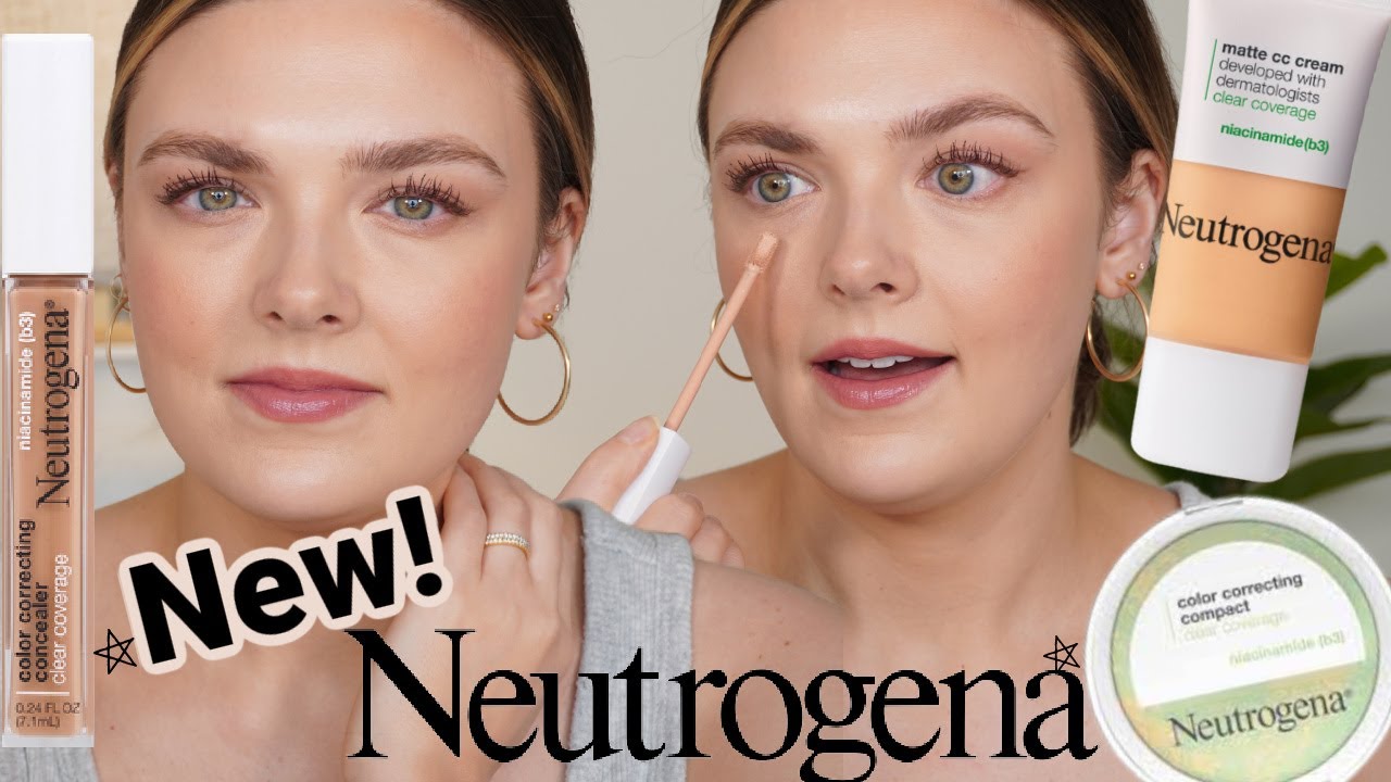 @neutrogena Color Correcting Concealer, Flawless Matte CC Cream & Color Correcting Compact YouTube