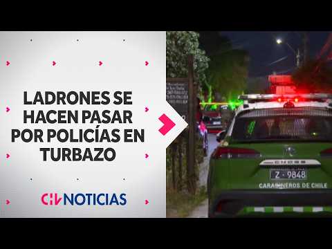 Criminals impersonated police officers and carried out a violent mob raid on a house in Maipú - CHV