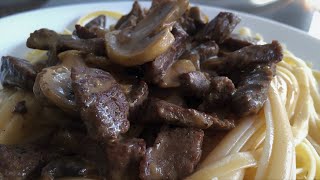 طريقة عمل ستروجانوف اللحم Beef Stroganoff