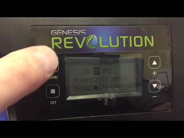 Genesis Revolution Water Softener Programming Video Dws Youtube
