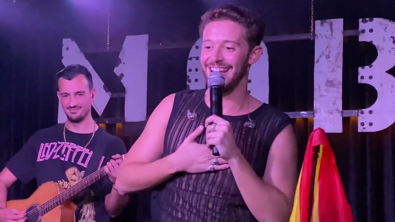 Ruggero presentó sus canciones por primera vez en Madrid