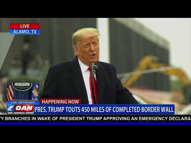 President Trump  visits US - Mexico <mark style="font-weight:bold;text-decoration:underline;">Border Wall
