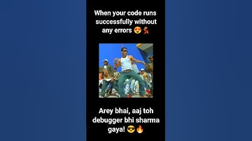 When Your Code Runs Without Errors 😍🔥   Every Coder