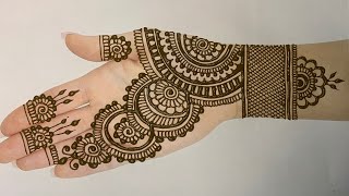 Very easy and simple mehndi design ll latest front hand mehndi design ll