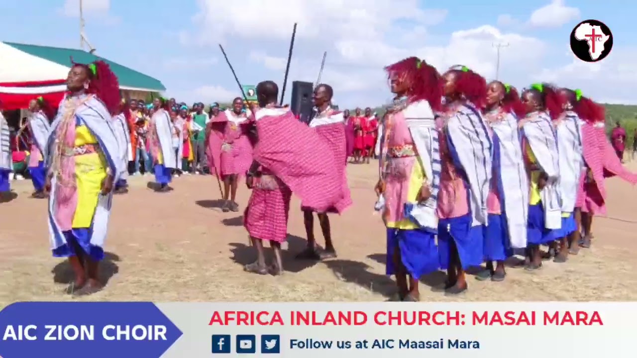 AIC Zion Choir presenting during a choir Competition at AIC Masai mara,, 