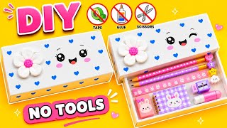 DIY Easy Origami Box |No Glue, No Scissors |Cute Paper Organizer | Paper Craft |School Project
