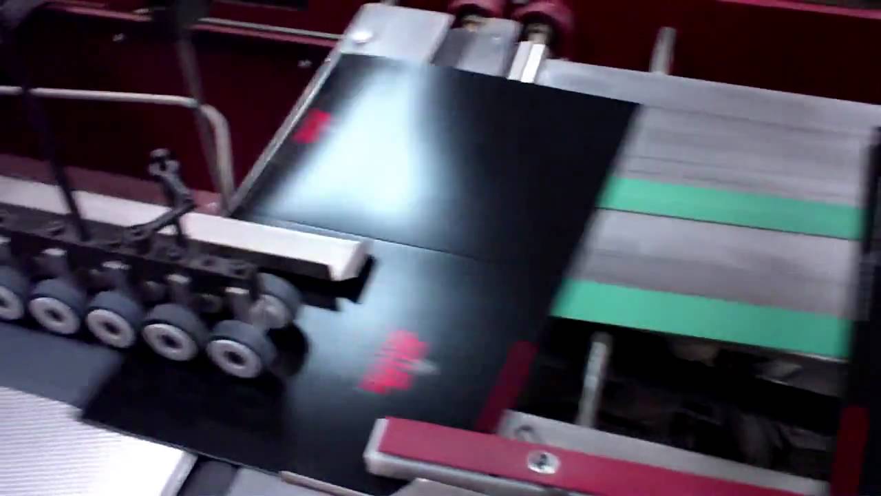 Moll Gluer Automated Pocket Folder Gluer FOR SALE 30K YouTube