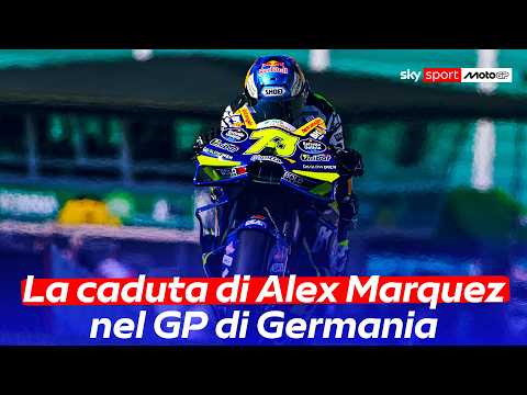 Video MotoGP, la caduta di Alex Marquez durante il GP di Germania al Sachsenring