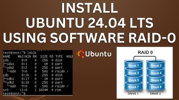 How to Install Ubuntu 24.04 LTS With Software Raid-0 | Install Ubuntu 24.04 LTS On Software Raid