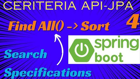Sort Results from Specifications in Criteria Api SpringBoot | Specifications SpringData JPA