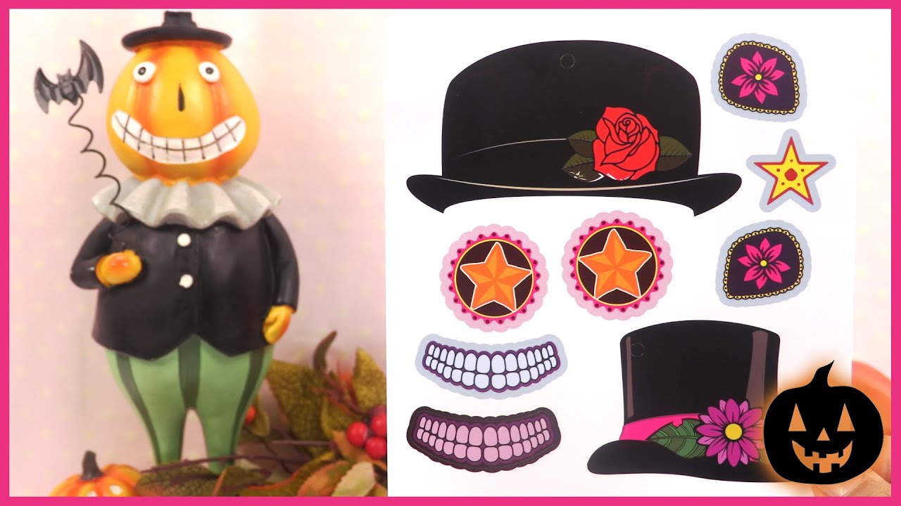 Halloween Crée ton Personnage Jour des Morts Autocollants