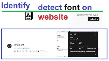 How To Use Whatfont Identify Font On Website