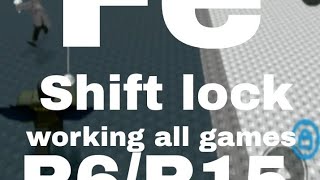 Roblox Fe Script Showcase | Fe shift lock script| work all games / R6 and R15 / All executers